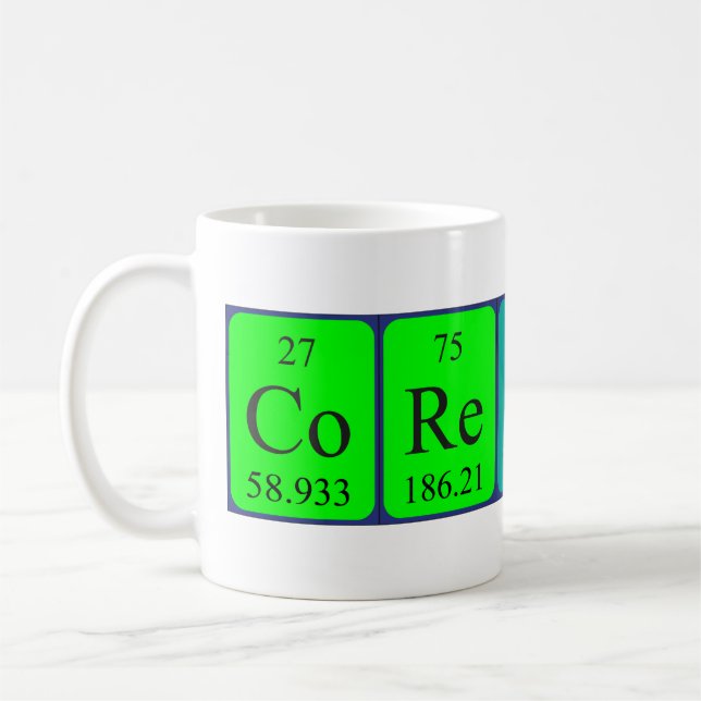 Caneca De Café Corentin periódico mesa name mug (Esquerda)
