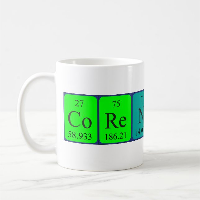 Caneca De Café Corentin periódico mesa name mug (Esquerda)