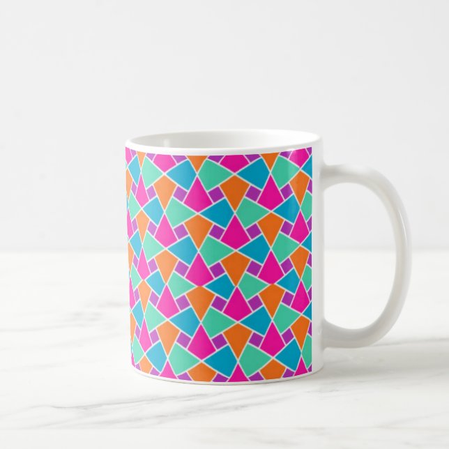 Caneca De Café Cores Brilhantes, Padrões Islâmicos (Direita)