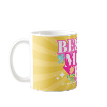 Cores Brilhantes Típica Retroativa Melhor Mãe De T