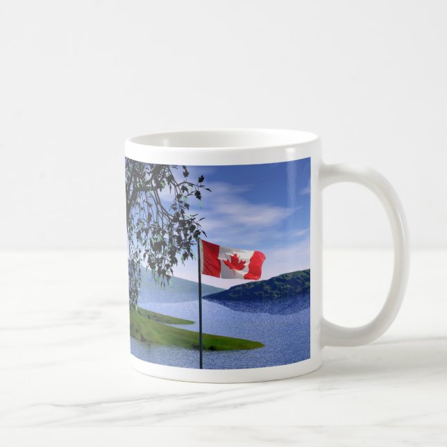 Caneca De Café Cores Canadenses (Direita)