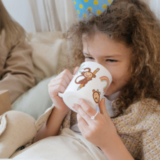 Caneca De Café Cores de Cartoonaria Macaco-Macaco