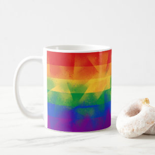 Caneca De Café Cores de Sinalizador LGBT
