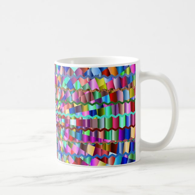 Caneca De Café Cores Decorativas (Direita)