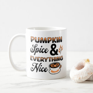 Caneca De Café Cores do outono Pumpkin Spice e tudo de bom
