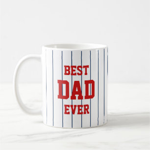 Caneca De Café Cores Editáveis Jogadas com Baseball Melhor Pai N