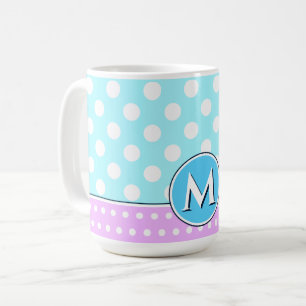 Caneca De Café Cores Pastéis Enfeitiçantes Turquesa E Lavanda