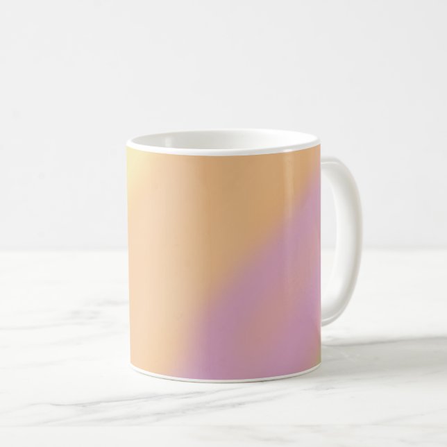 Caneca De Café Cores Pastel de Algodão Doce  (Frente Esquerda)