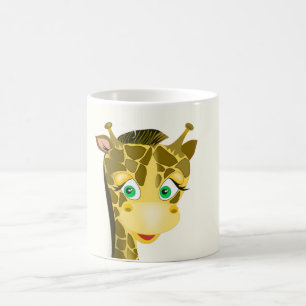Caneca De Café Cores Personalizadas Mug com Feliz Bebê Girafa
