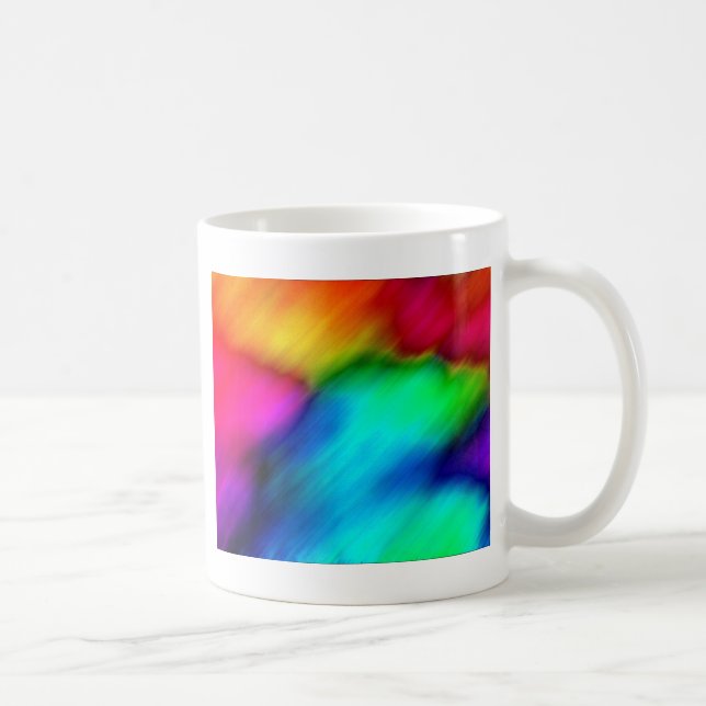Caneca De Café Cores Psicodélicas (Direita)