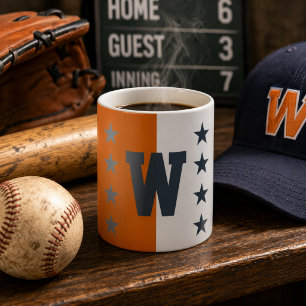 Caneca De Café Cores Universais Queimadas Laranja, Cinzas Escuras