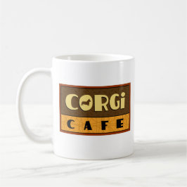 Caneca De Café Corgi Cafe | Pembroke Welsh Corgi | Pão-Cão