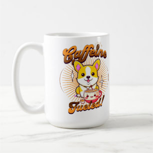 CANECA DE CAFÉ CORGI CAFEINE COMBUSTÍVEL!