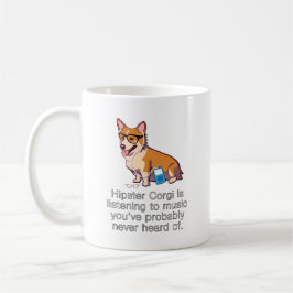 Caneca De Café Corgi do hipster