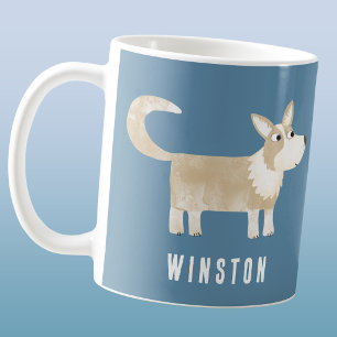Caneca De Café Corgi Dog Personalizado