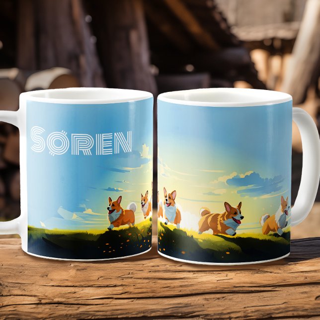 Caneca De Café Corgi Joy - Personalizado (Criador carregado)