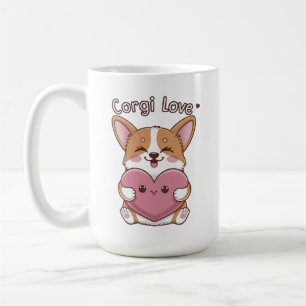 Caneca De Café Corgi Love