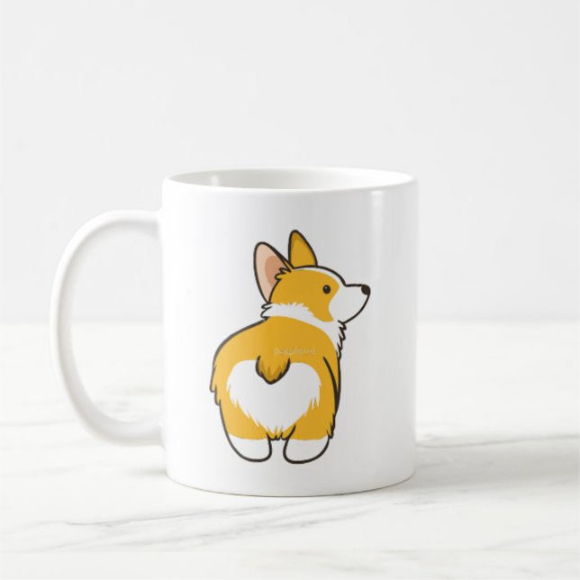 Caneca De Café Corgi Mug (Esquerda)