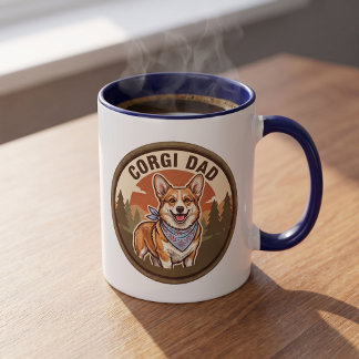 Caneca de Café Corgi Pai | Presente para Pai de Cã