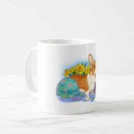 Caneca De Café Corgi Páscoa