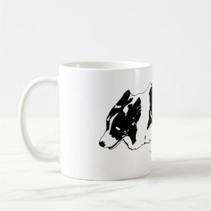 Caneca De Café Corgi sprint, brilho de inverno