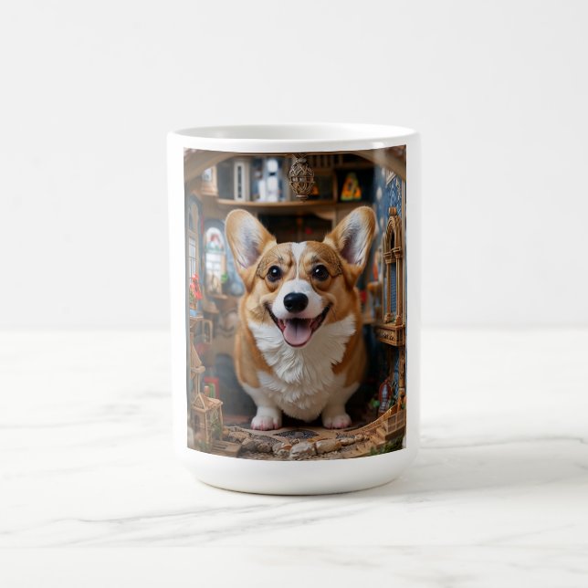 Caneca De Café Corgis house (Centro)