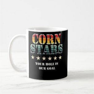 Caneca De Café Corn Stars Engraçado Cornhole Equipe Acessórios