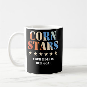 Caneca De Café Corn Stars Engraçado Cornhole Equipe Acessórios