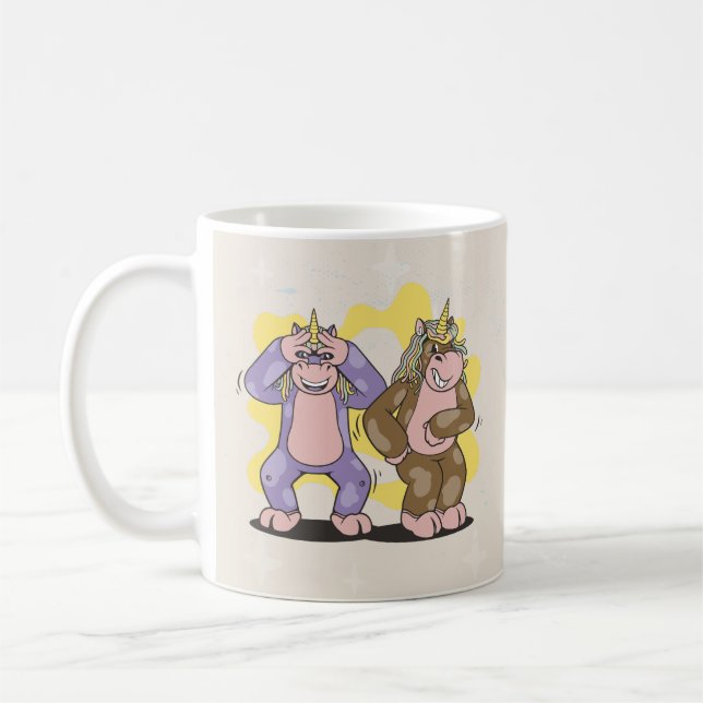 CANECA DE CAFÉ CORN UNICORN GRIDDY DANCE (Esquerda)
