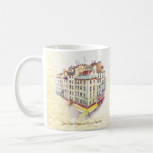 Caneca De Café Corner Paris Ver Santo Michel & Rue du Petit Pont