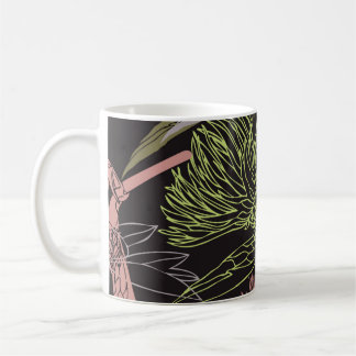 Caneca De Café Cornflowers colorful patternpattern,flower,green,d