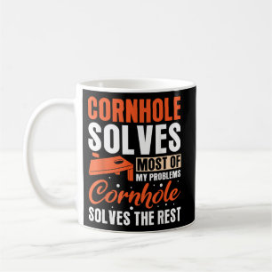 Caneca De Café Cornhole resolve a maioria dos meus problemas Corn