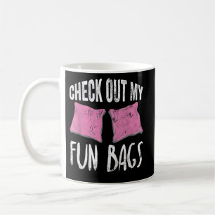 Caneca De Café Cornhole Ver o meu Gift da Equipe das Malas Divert