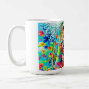 Caneca De Café Coro Adorne com Flores
