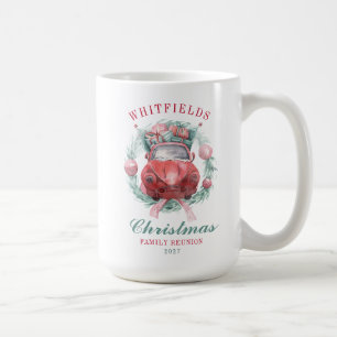 Caneca De Café Coroa Botânica de Natal da Família Correspondência