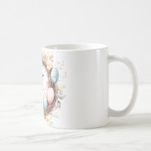 Coroa corante de ovos de Páscoa com flo