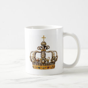 Caneca De Café Coroa dourada mim