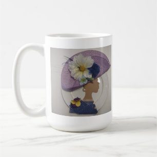 CANECA DE CAFÉ COROA ELEGANTE - LAVANDA