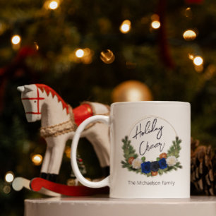 Caneca De Café Coroa Floral da Meia-Noite