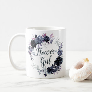 Caneca De Café Coroa Floral Noturna Chic Menina das Flores