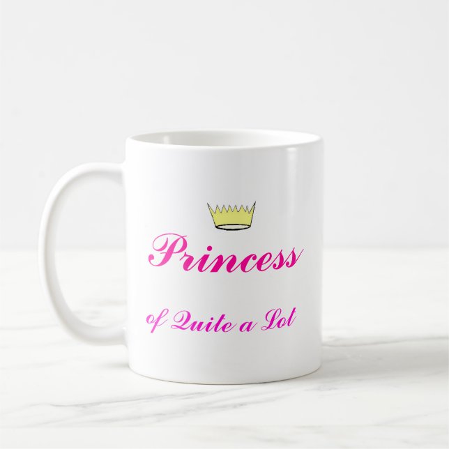 Caneca De Café Coroa, princesa, de bastante muito (Esquerda)