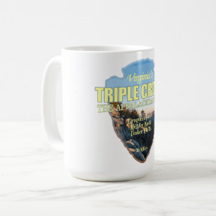 Caneca De Café Coroa tripla de Virgínia (ponta de seta)