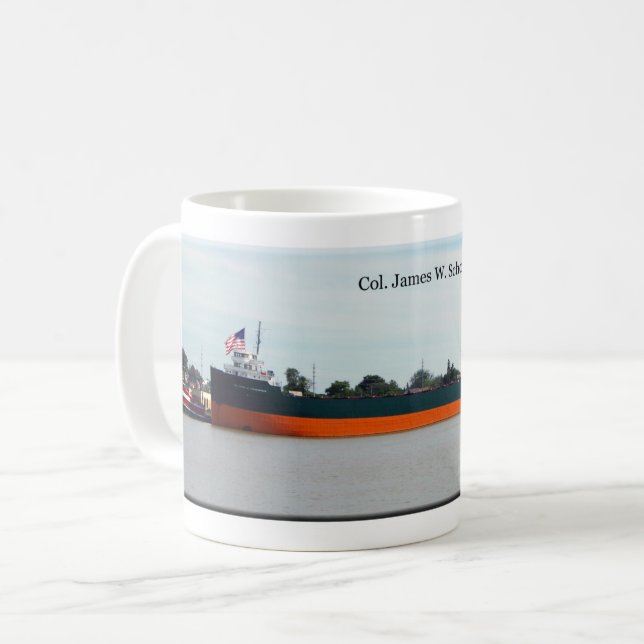 Caneca De Café Coronel James M. Schoonmaker mug (Frente Esquerda)