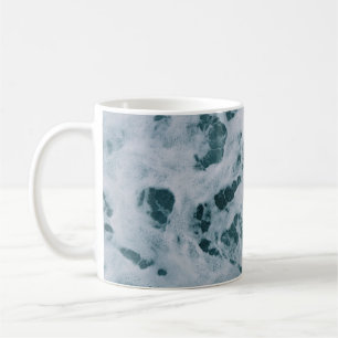 Caneca De Café Corpo de água e espumas marinhas