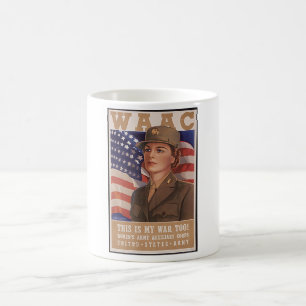 Caneca De Café Corpo de ar do exército das mulheres