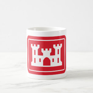 Caneca De Café Corpo de Engenheiros do Exército dos EUA DOD Milit