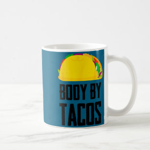 Caneca De Café Corpo feito por tacos festa mexicana engraçada 