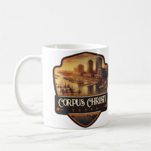 Caneca De Café Corpus Christi, Texas   Vintage