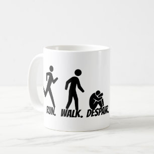 Caneca De Café Corra. Ande. Desespero.