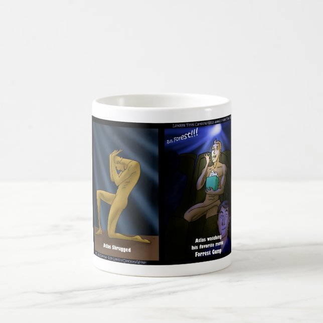 Caneca De Café Corre, Atlas Funciona Engraçados Presentes Camiset (Centro)